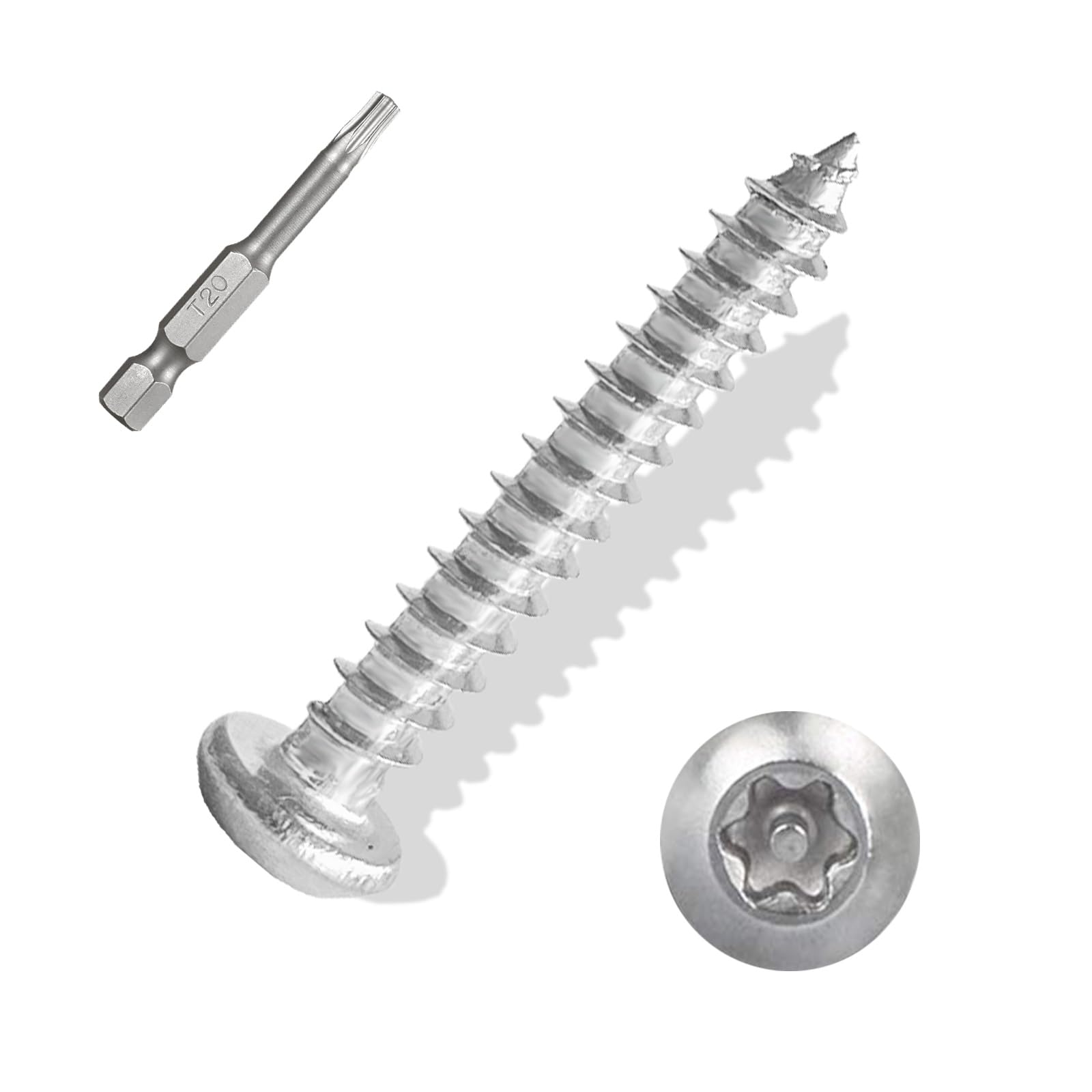 たえ ANCHOREASE Torx/Star Drive Button Head Self Tapping Screws, M4